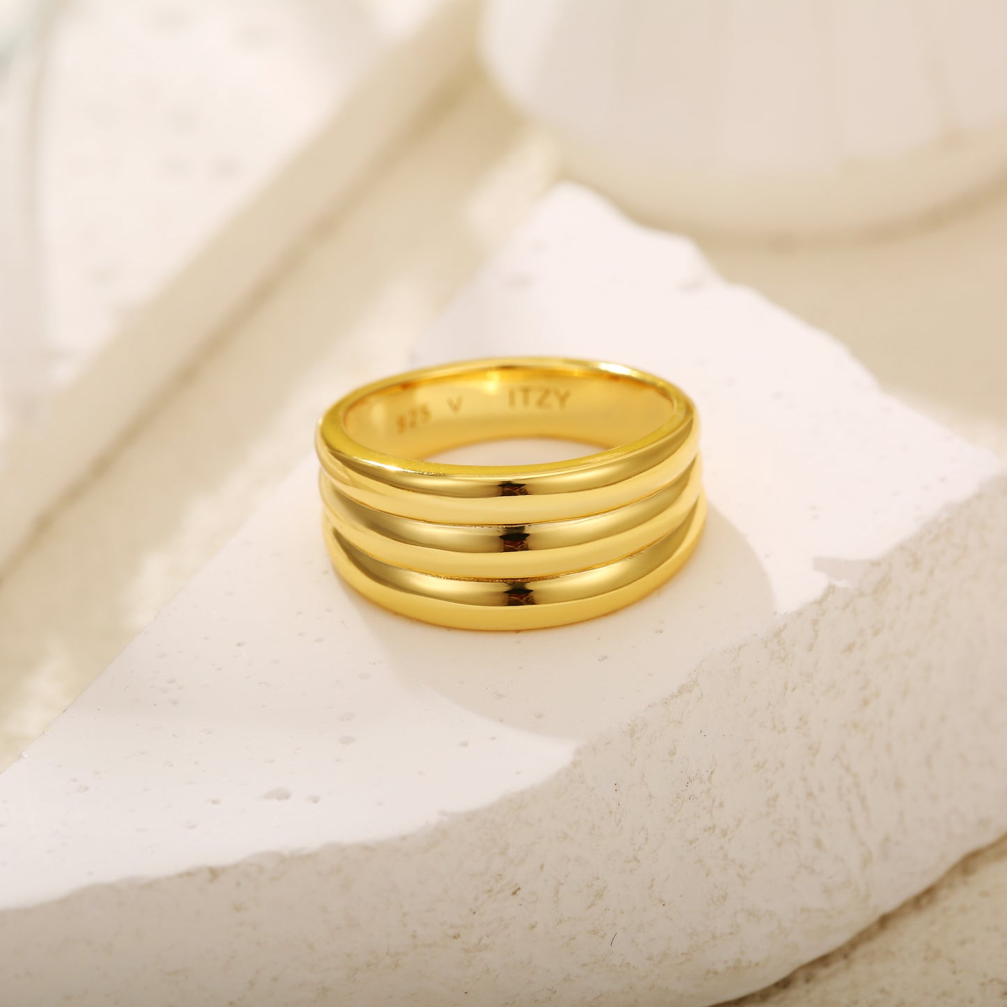 Triple Dome Ring